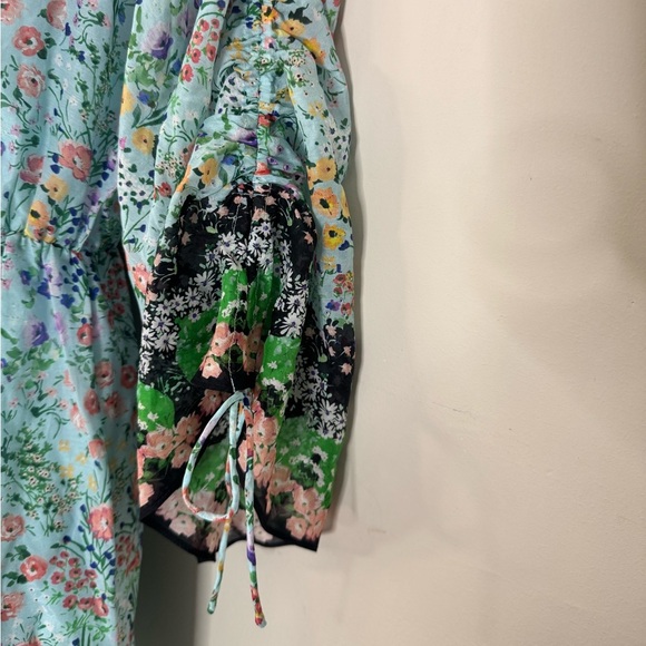 Alice + Olivia Floral Maxi Dress Size 2 Multicolor Garden Party Wedding Guest - Picture 5 of 14